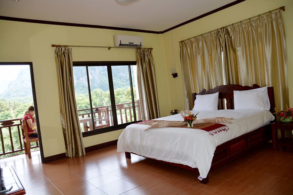 Hotel Vilayvong Vang Vieng Bagian luar foto