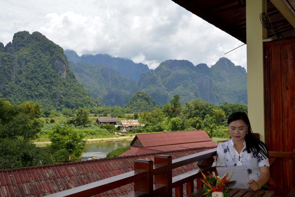Hotel Vilayvong Vang Vieng Bagian luar foto