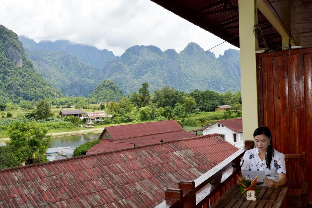 Hotel Vilayvong Vang Vieng Bagian luar foto